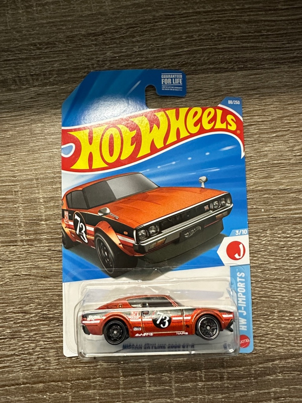 Hot Wheels Orange Nissan Skyline GT-R Toy Car - #73
